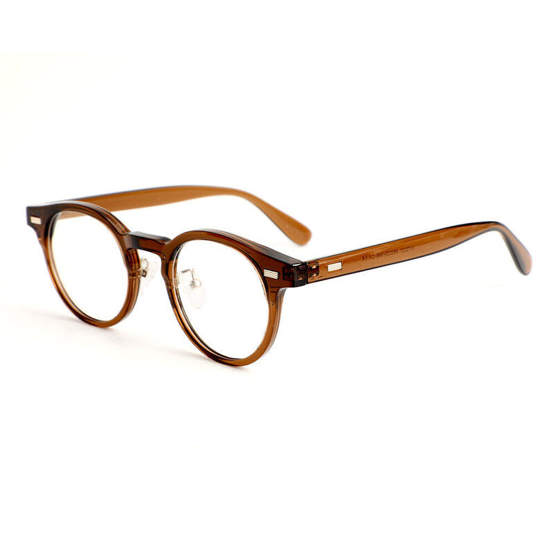 Regan Round Brown Glasses