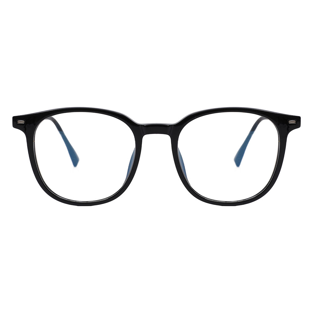 Gaske Square Black Silver Glasses