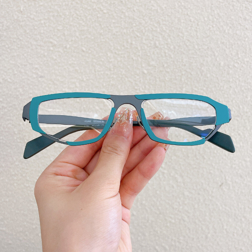 Deliaoa Rectangle Green Glasses