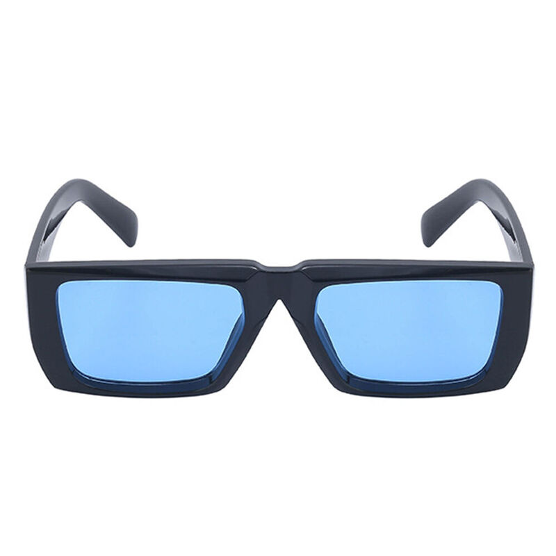 Valley Rectangle Blue Sunglasses