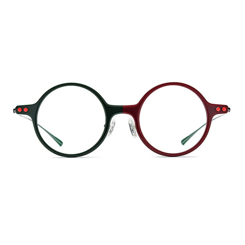 Motley Round Green Glasses