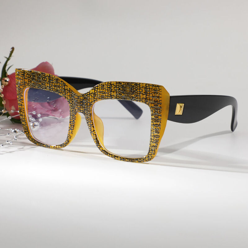 Beaufort Cat Eye Yellow Glasses