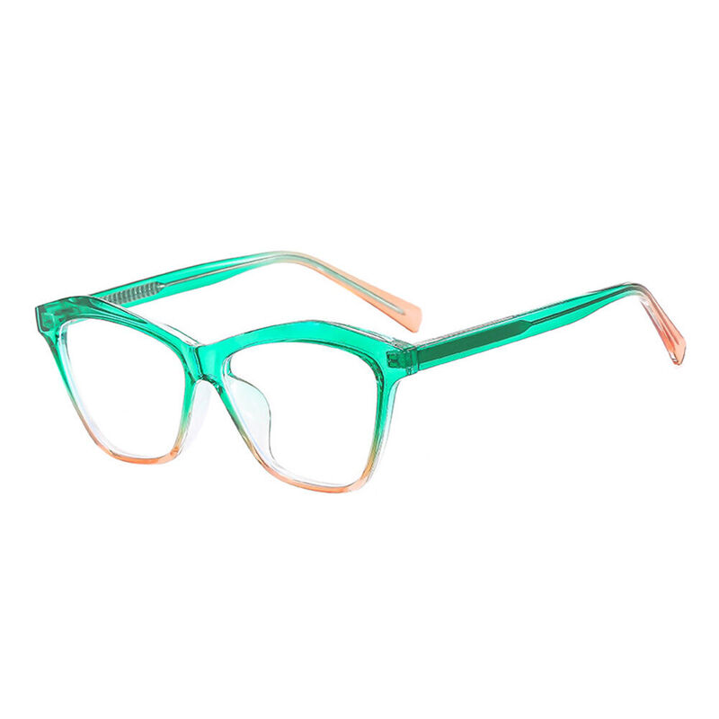 Elsiea Cat Eye Green Glasses