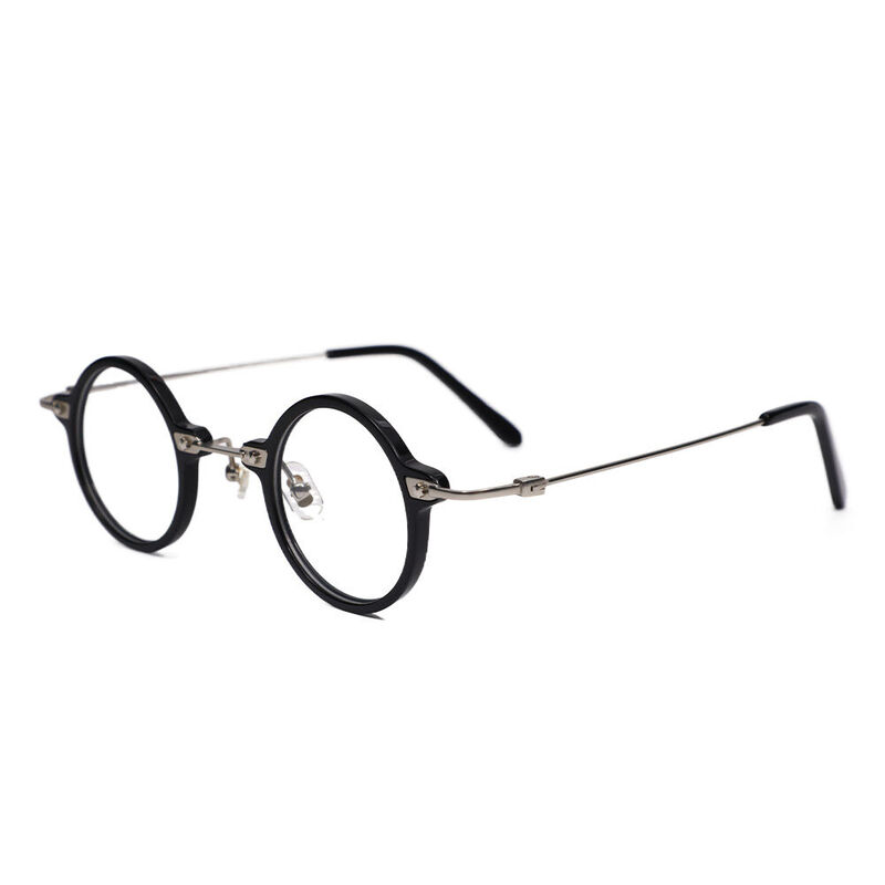 Clarep Round Black Glasses