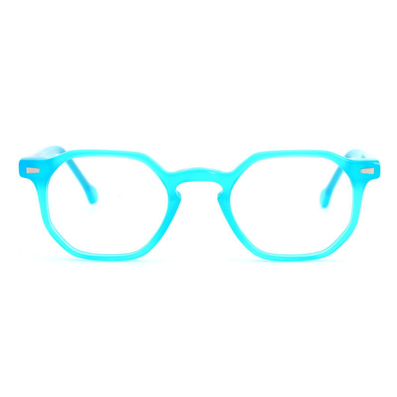 Micah Geometrische Blaue Brille
