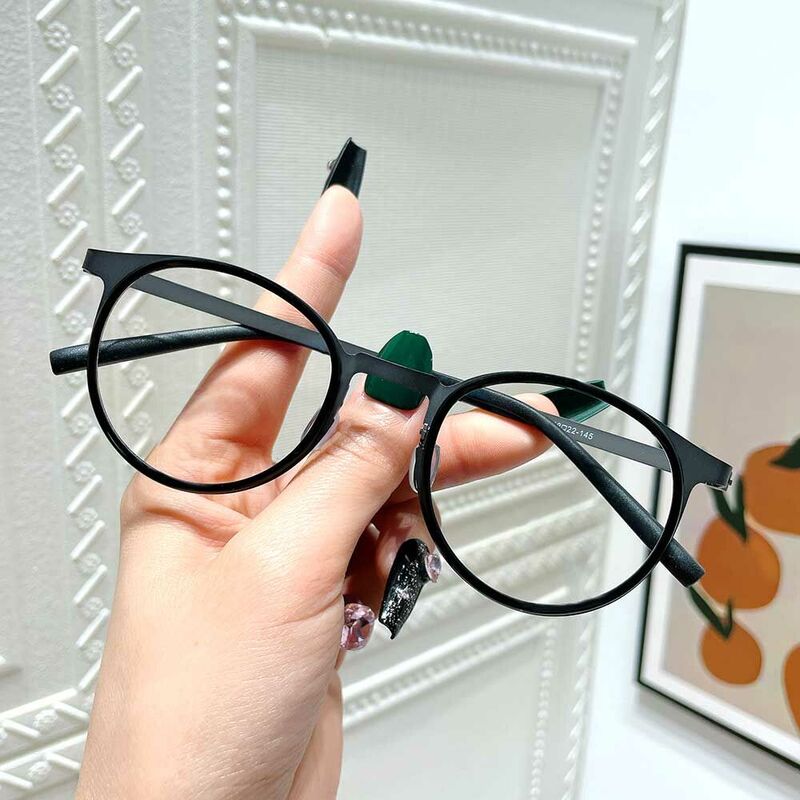 Smedle Rund Schwarz Brille