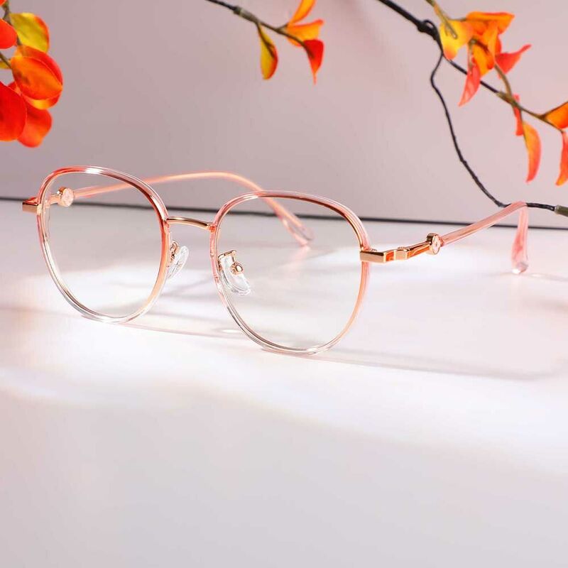 Meredith Square Pink Glasses