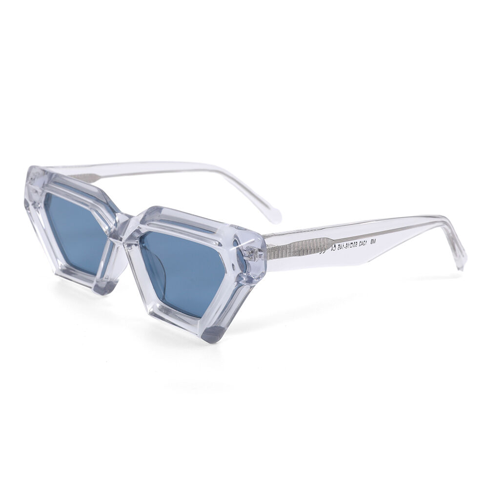 Diaz Cat Eye Clear Sunglasses