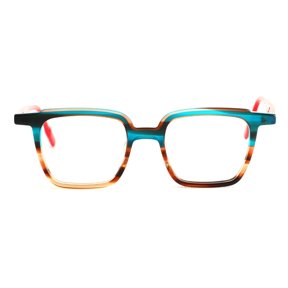 Annabelle Quadratische Blaue Brille