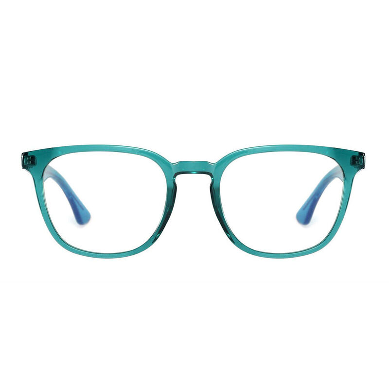 Abena Rectangle Green Glasses