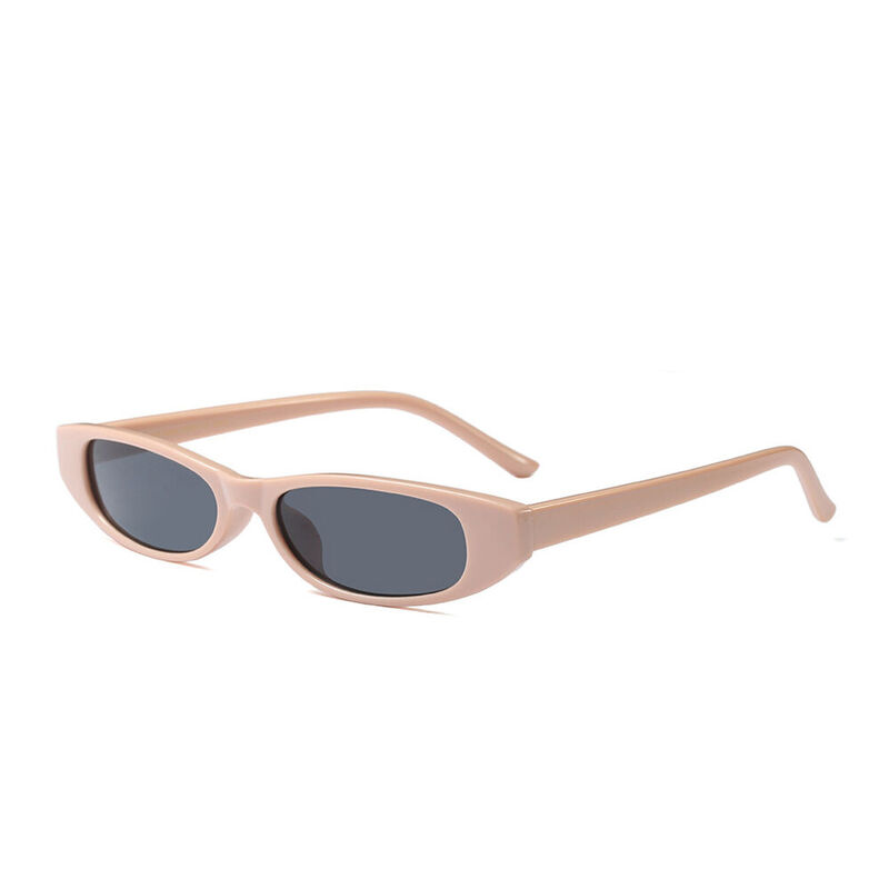 Carrie Oval Brown Sunglasses