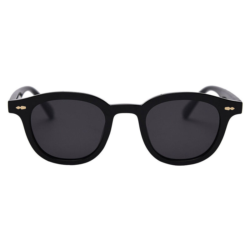 Meraki Round Black Sunglasses