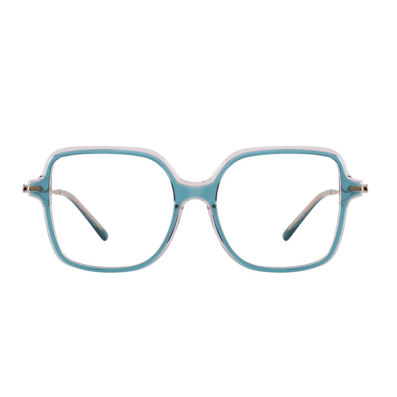 Wallace Geometric Green Glasses