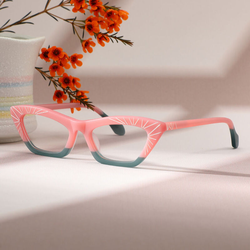 Farrah Cat Eye Pink Glasses