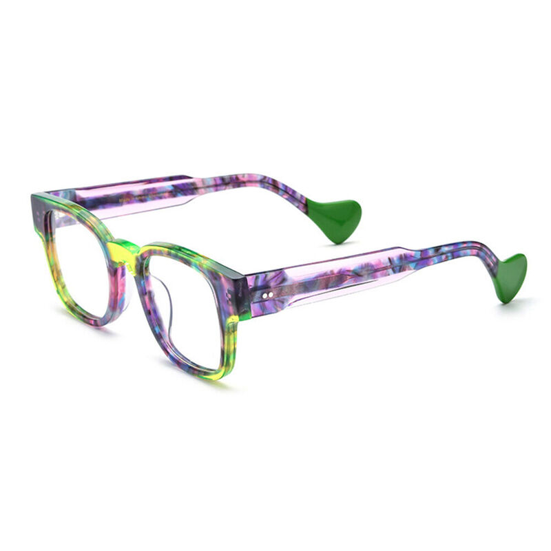 Annar Square Purple Glasses