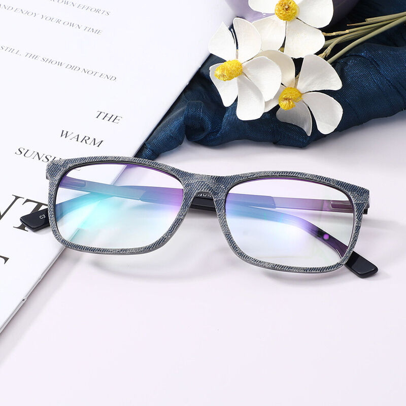 Angeoo Square Blue Glasses