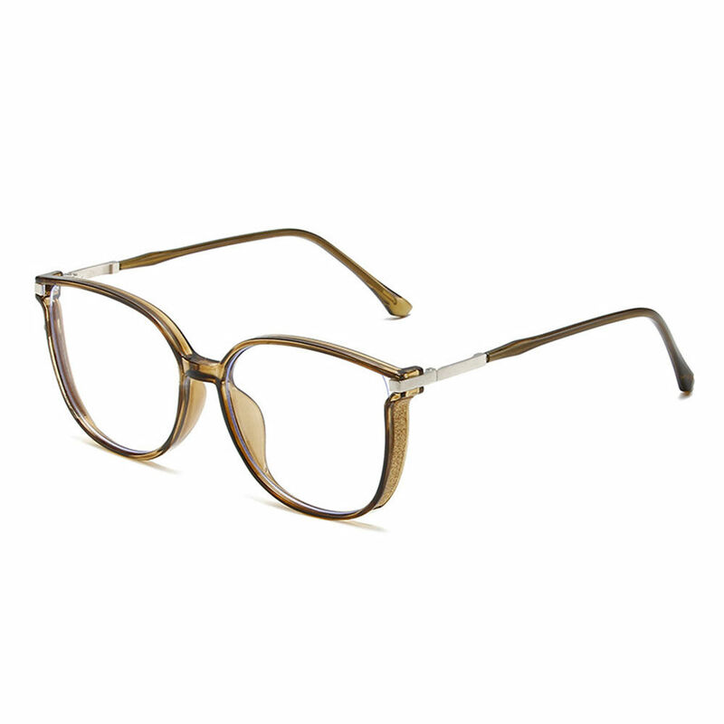 Saxto Round Brown Glasses