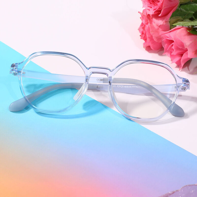 Valenti Geometric Blue Glasses