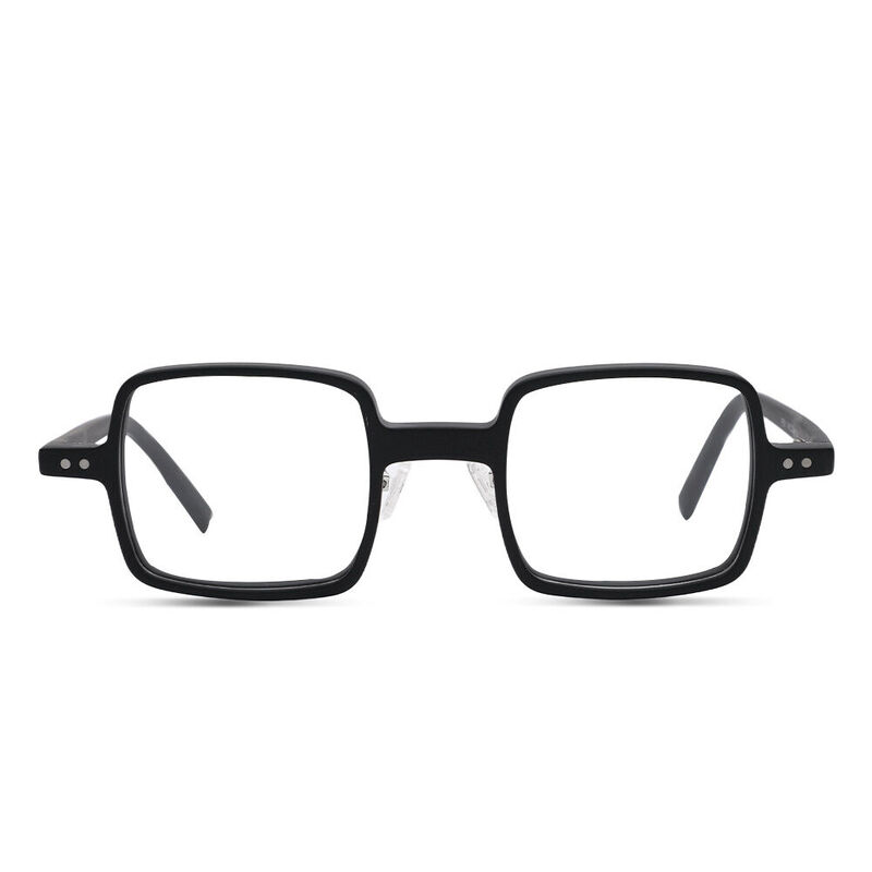 Marjory Square Black Glasses