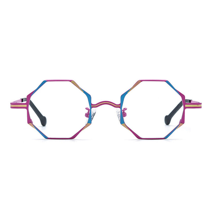 Sawye Geometric Purple Glasses