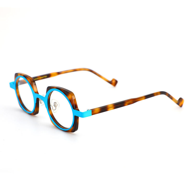 Nina Square Blue Tortoise Glasses