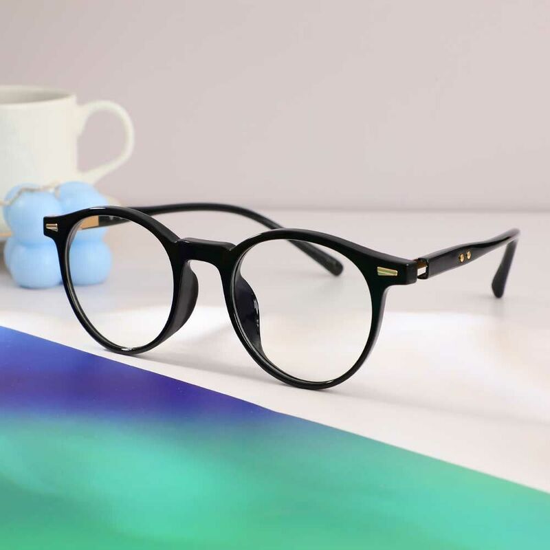 Ogden Round Black Glasses