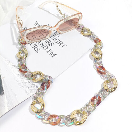 Lori Unique Acrylic Metal Glasses Chain
