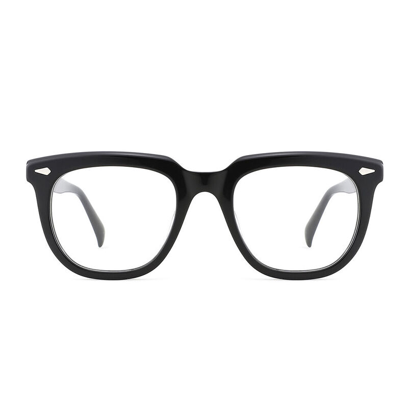 Dapper Square Black Glasses