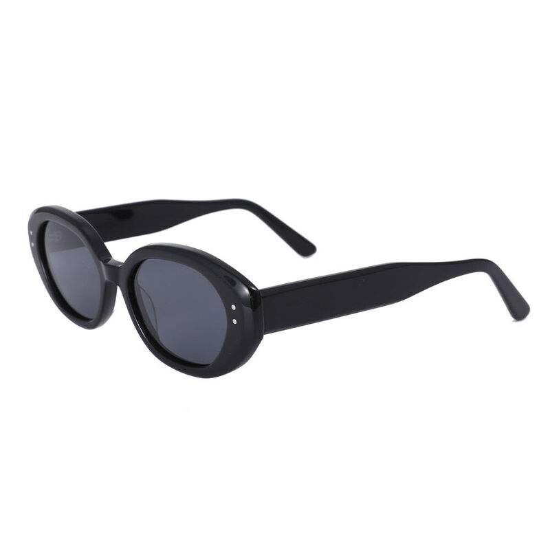 Lisa Cat Eye Black Sunglasses