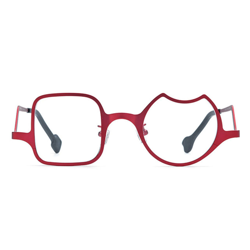 Randy Square Red Glasses