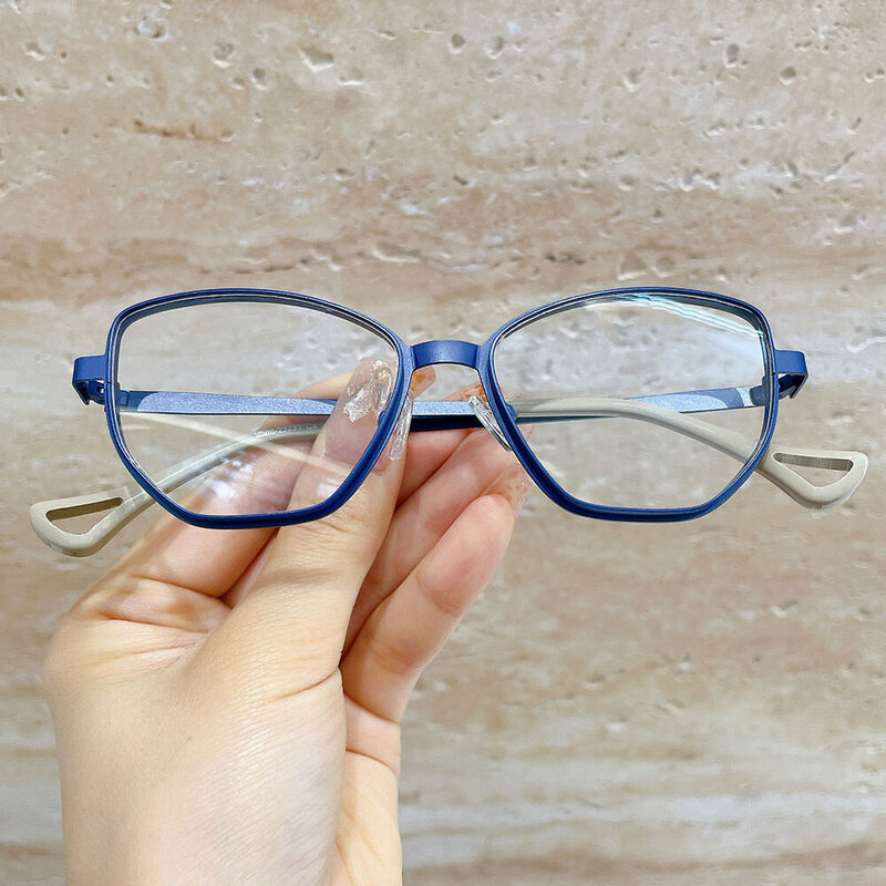 Beacha Cat Eye Blue Glasses