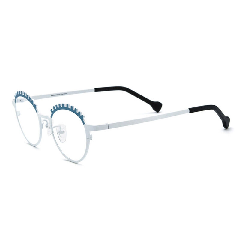 Jonson Round White Glasses