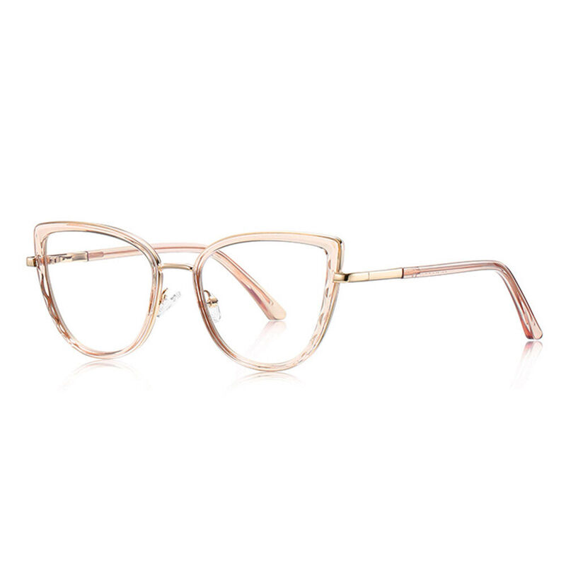 Heloise Cat Eye Pink Glasses