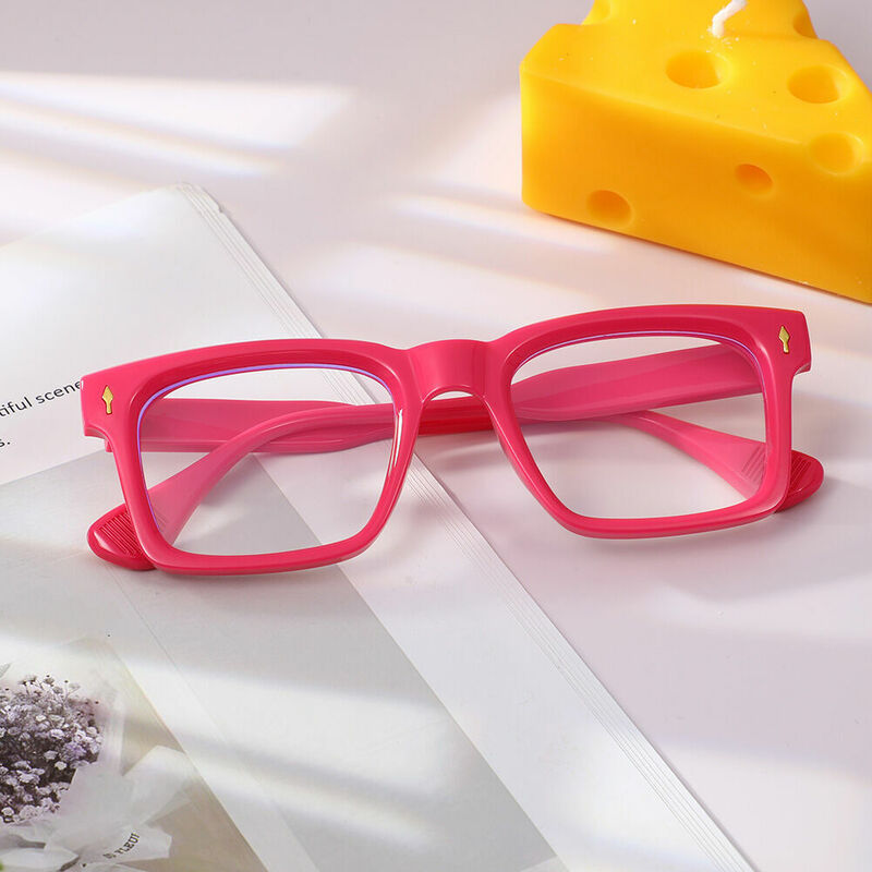 Werner Square Pink Glasses