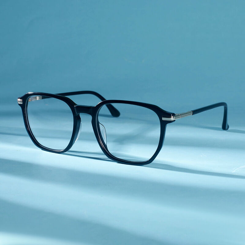 Remark Geometric Black Glasses