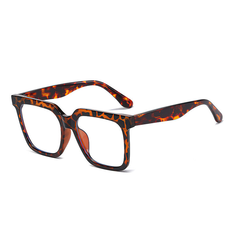 Kenny Square Leopard Glasses