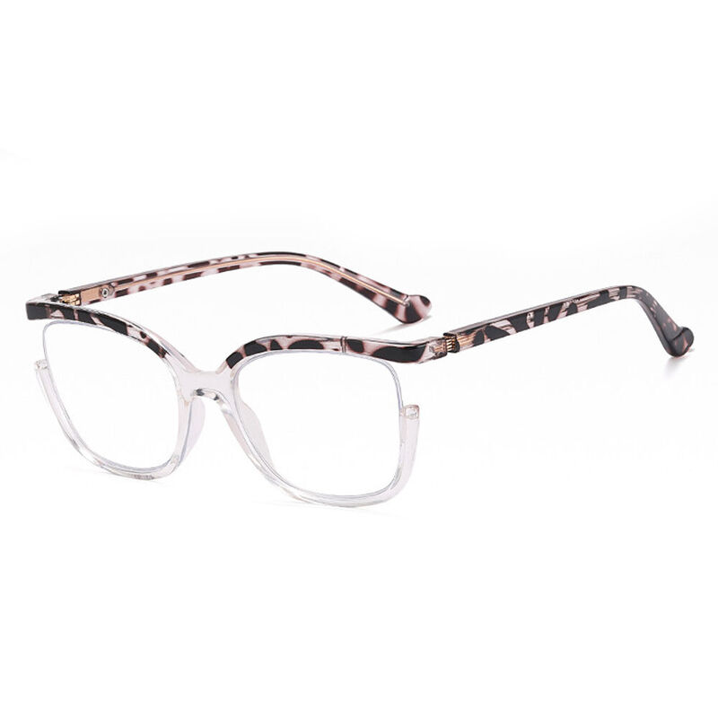 Moni Square Leopard Glasses