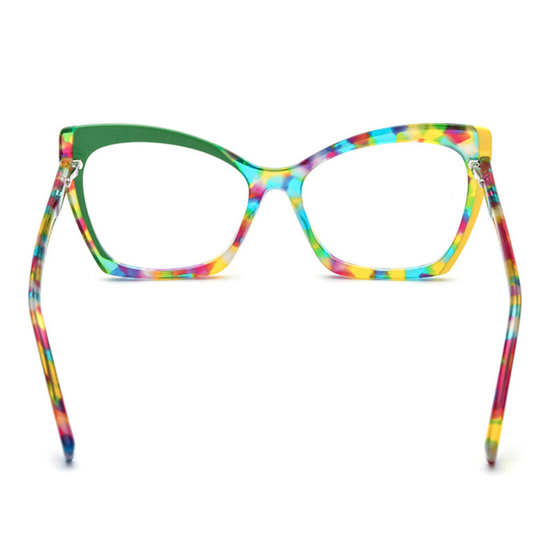 Jeanna Cat Eye Green Glasses