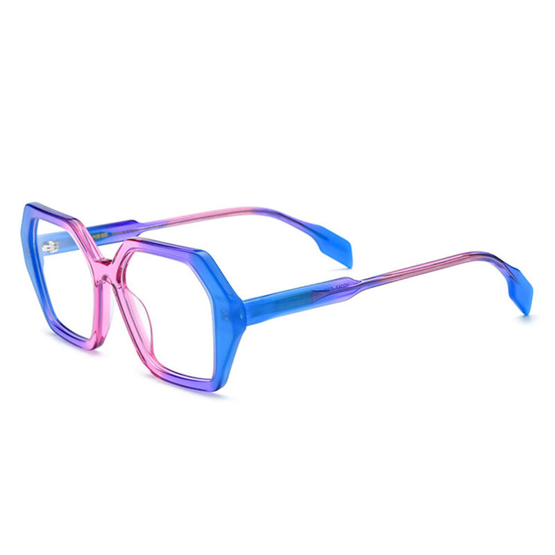 Sylvan Geometric Blue Glasses