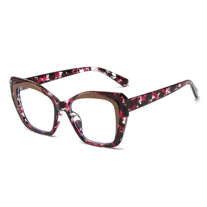 Steele Cat Eye Floral Glasses