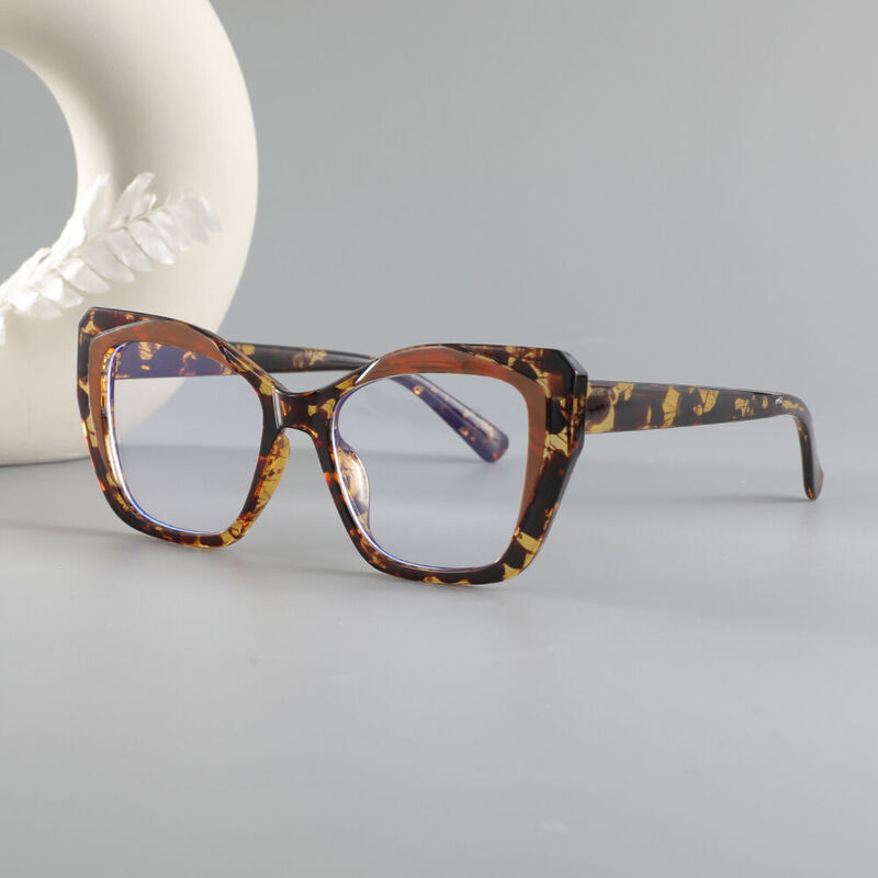 Steele Cat Eye Brown Glasses
