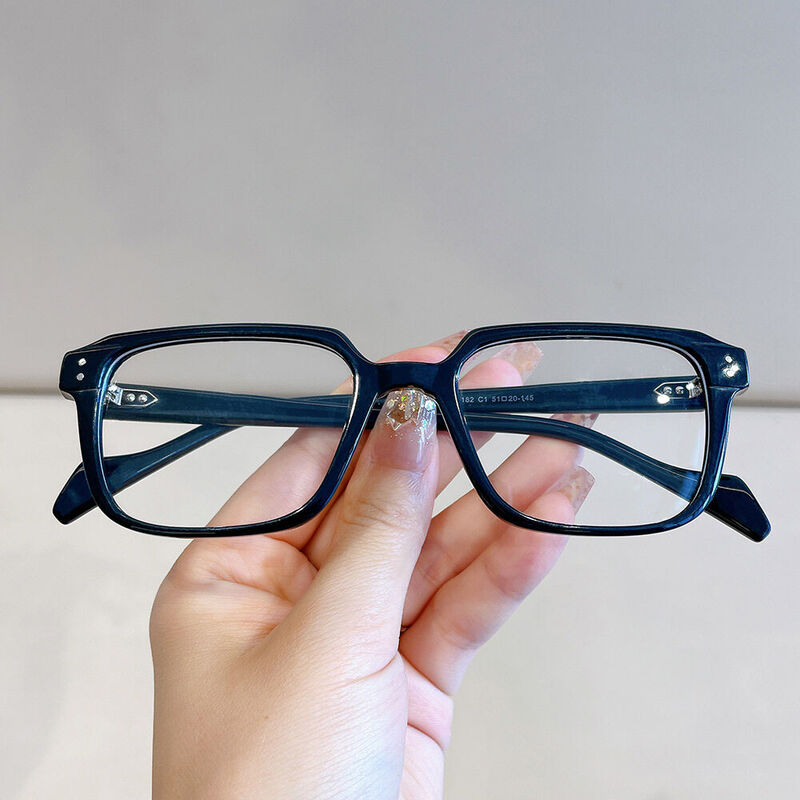 Odelio Square Black Glasses