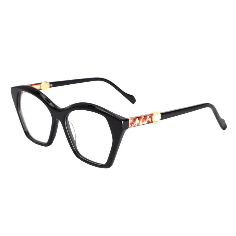 Gafas Graduadas Tipo Cat Eye Negras Rhodes