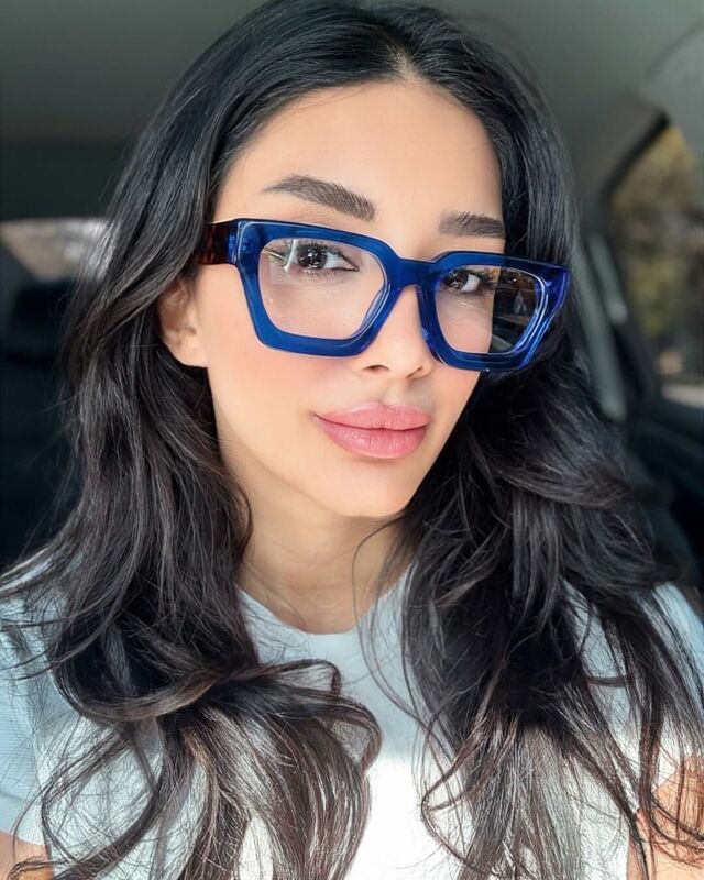 Petor Quadratische Blaue Brille