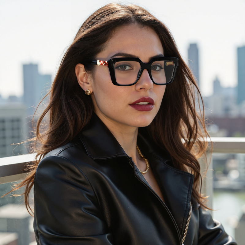 Boyce Quadratische Schwarze Brille