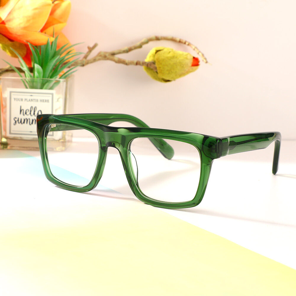 Theresa Aviator Green Glasses