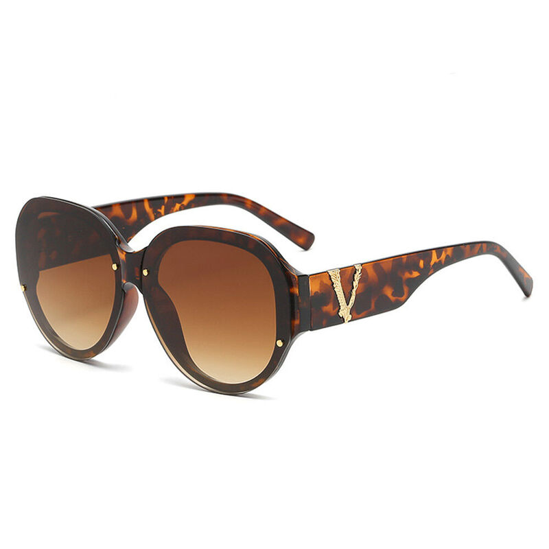 Gisselle Round Tortoise Sunglasses