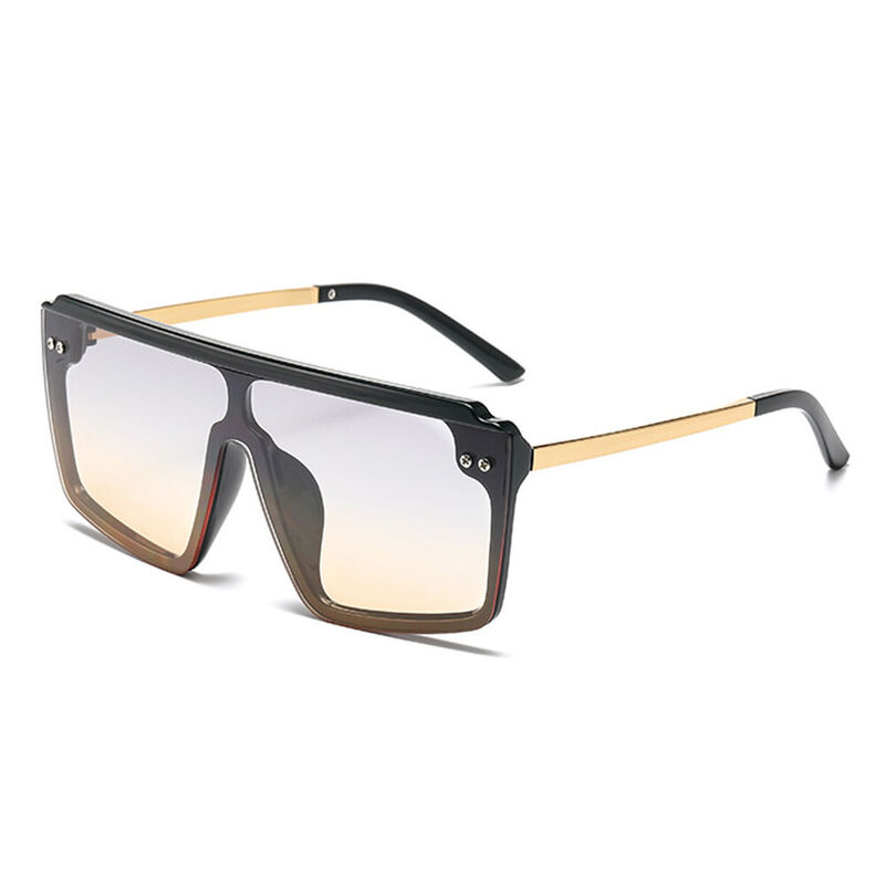 Reney Square Champagne Sunglasses