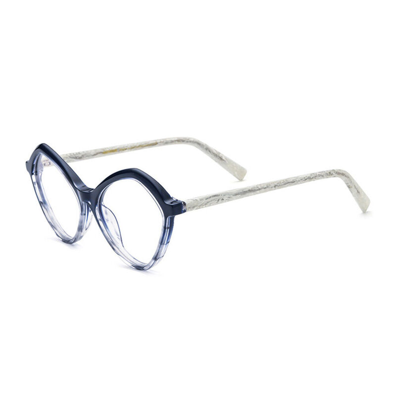 Jerria Cat Eye Blue Glasses