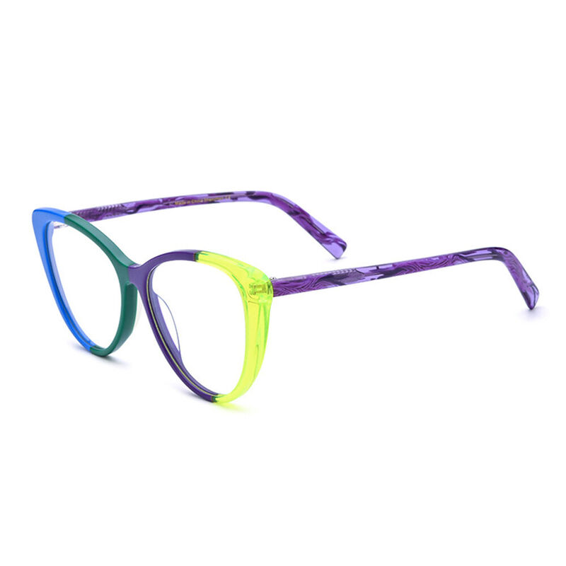 Ismail Cat Eye Purple Glasses